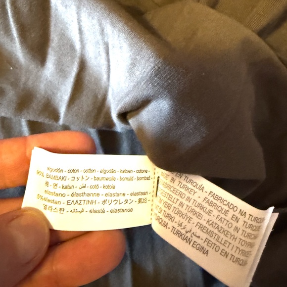 Zara brown taupe stretchy long sleeve basic tee NWT - Picture 2 of 5